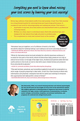 Crush Your Test Anxiety — back cover
