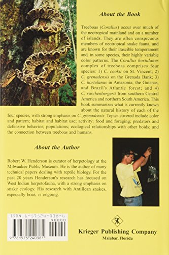 Neotropical Treeboas: Natural History of the Corallus hortulanus Complex