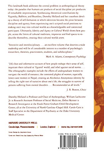 Identity and Agency in Cultural Worlds by Holland, Dorothy
