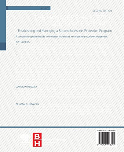 The Manager's Handbook for Corporate Security: Establishing and Managing a Successful Assets Protection Program
