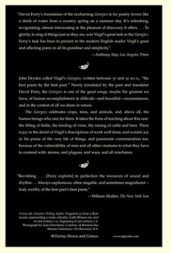 The Georgics of Virgil (Bilingual Edition) by Ferry, David