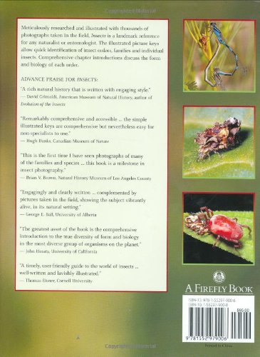 Insects: Their Natural History and Diversity: With a Photographic Guide to Insects of Eastern North America — back cover