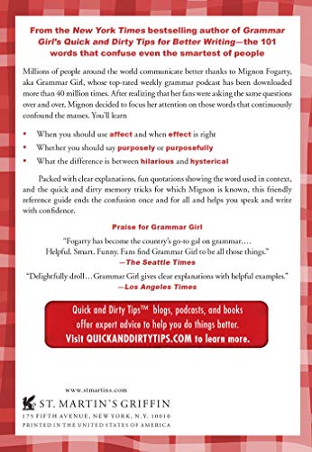 Grammar Girl's 101 Misused Words You'll Never Confuse Again (Quick & Dirty Tips)