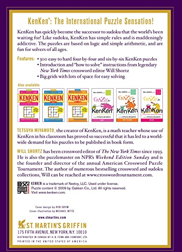 The New York Times Will Shortz Presents KenKen: 300 Easy to Hard Puzzles That Make You Smarter
