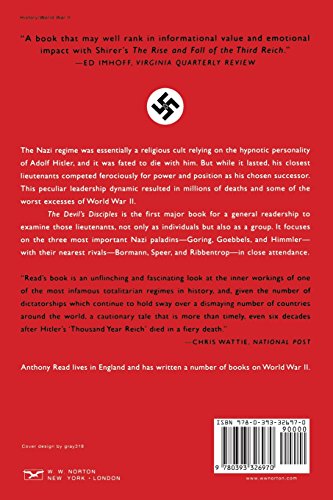 The Devil's Disciples: Hitler's Inner Circle by Read, Anthon