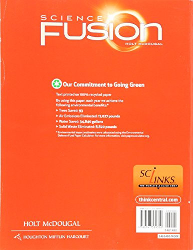 Sciencefusion: Student Edition Interactive Worktext Grades 6-8 Module F: Earth's Water and Atmosphere 2012