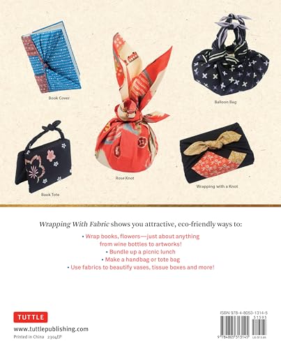 Wrapping with Fabric: Your Complete Guide to Furoshiki - The Japanese Art of Wrapping — back cover