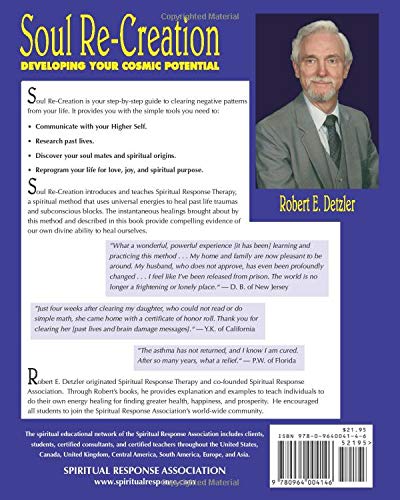 Soul Re-Creation : Developing Your Cosmic Potential — back cover