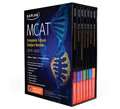 MCAT Complete 7-Book Subject Review 2019-2020: Online + Book + 3 Practice Tests (Kaplan Test Prep)