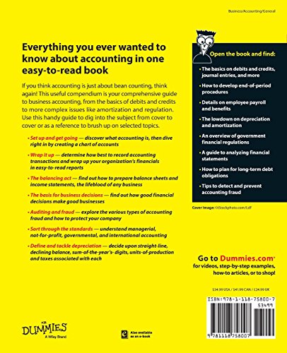 Accounting All-in-One For Dummies (For Dummies Series)