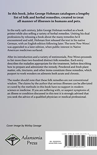 Pow-Wows, or Long-Lost Friend: A Collection of Folk Medicinal Cures and Remedies, for Man as Well as Animals (Hardcover)