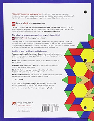 Reconceptualizing Mathematics: for Elementary School Teachers