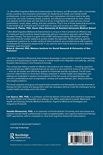 Ultra-Brief Cognitive Behavioral Interventions: A New Practice Model for Mental Health and Integrated Care