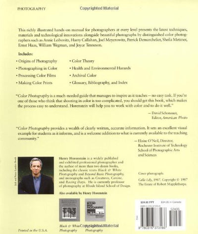 Color Photography: A Working Manual by Horenstein, Henry