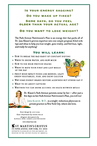 The Park Avenue Nutritionist's Plan: The No-Fail Prescription for Energy, Vitality & Weight Loss