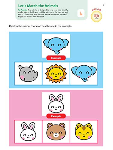 Play Smart Brain Boosters Age 2+: Preschool Activity Workbook with Stickers for Toddlers Ages 2, 3, 4: Boost Independent Thinking Skills: Tracing, Coloring, Matching Games, and More (Full Color Pages)