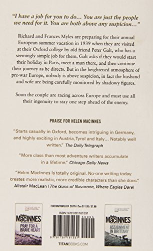 Above Suspicion — back cover