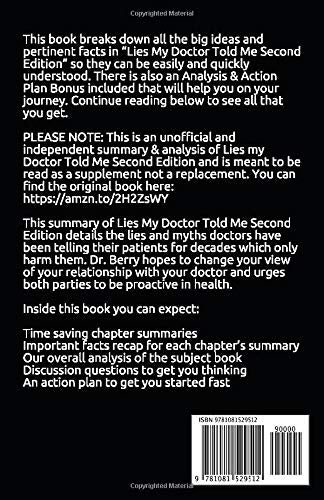 Summary of Lies My Doctor Told Me Second Edition: Medical Myths That Can Harm Your Health
