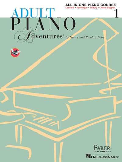 Adult Piano Adventure All-In-One Piano Course Book1 Book/Online Media