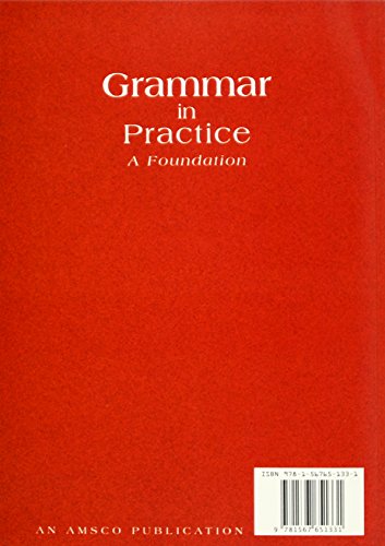 Grammar in Practice: A Foundation