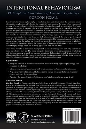 Intentional Behaviorism: Philosophical Foundations of Economic Psychology