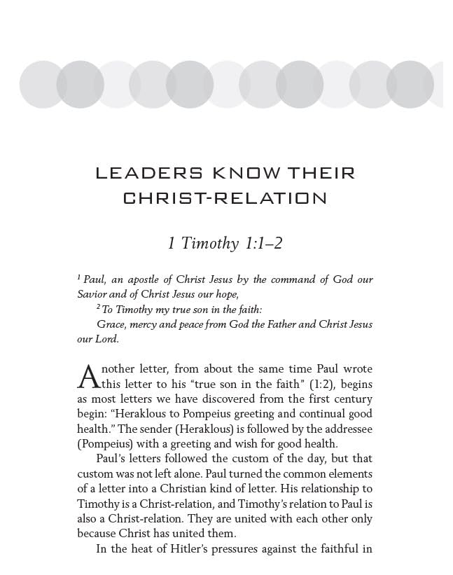 1 and 2 Timothy, Titus, and Philemon: Wisdom for Every Church Leader (New Testament Everyday Bible Study Series)