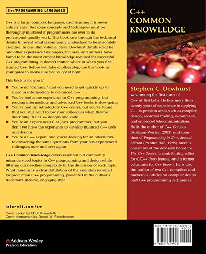 C++ Common Knowledge: Essential Intermediate Programming: Essential Intermediate Programming