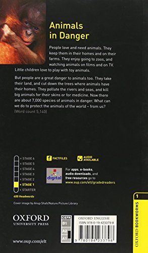 Oxford Bookworms Factfiles: Animals in Danger: Level 1: 400-Word Vocabulary