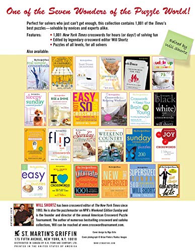 The New York Times 1,001 Crossword Puzzles to Do Right Now (The New York Times Crossword Puzzles)