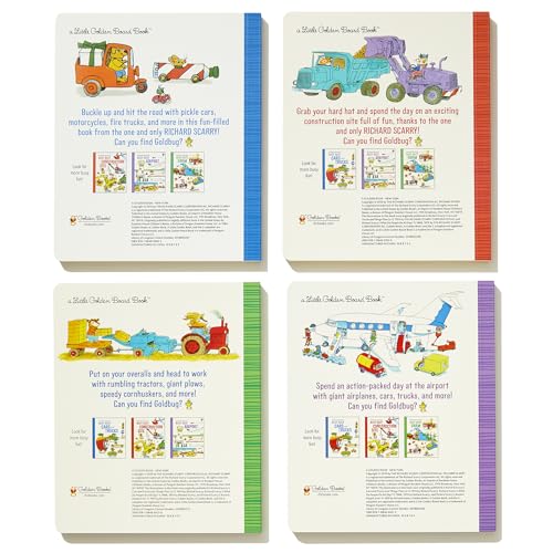 Richard Scarry's Busy Busy Boxed Set: Busy Busy Airport; Busy Busy Cars and Trucks; Busy Busy Construction Site; Busy Busy Farm (Richard Scarry's BUSY BUSY Board Books)