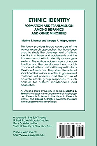 Ethnic Identity: Formation and Transmission Among Hispanics and Other Minorities (Suny Series, United States Hispanic Studies)