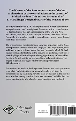 The Witness of the Stars: The Twelve Star Signs of the Heavens and Their Role in the Biblical Lore, the Psalms, and God's Promise to Christians (Hardcover)