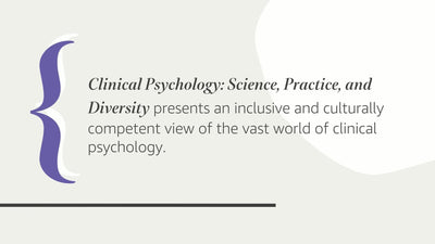 Clinical Psychology: Science, Practice, and Diversity by Pom