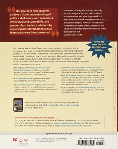 America's History: For the AP* Course by Henretta (New)