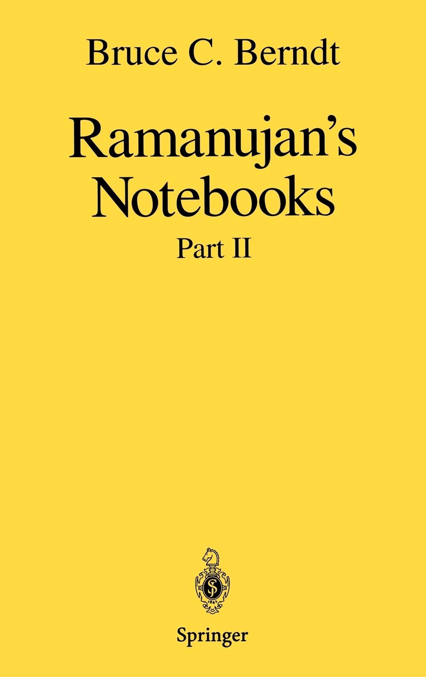 Ramanujans Notebooks: Part II