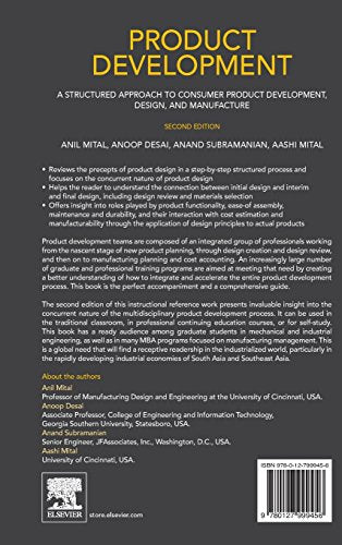 Product Development: A Structured Approach to Consumer Product Development, Design, and Manufacture