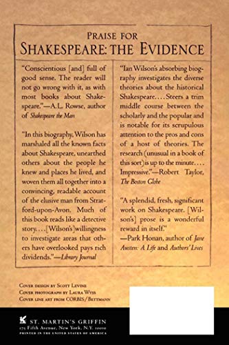 Shakespeare: The Evidence: Unlocking the Mysteries of the Man and His Work