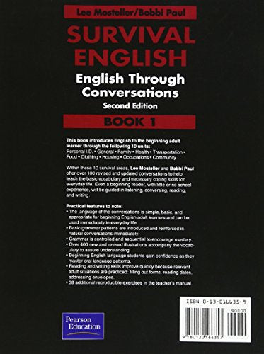 Survival English: English Through Conversations, Book 1