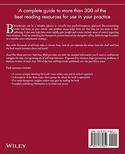Read Two Books and Let's Talk Next Week: Using Bibliotherapy in Clinical Practice