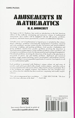 Amusements in Mathematics (Dover Recreational Math)