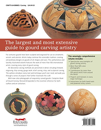 Complete Book of Gourd Carving, Revised & Expanded: Ideas and Instructions for Fretwork, Relief, Chip Carving, and Other Decorative Methods