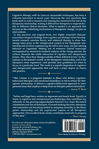 Interpersonal Process in Cognitive Therapy by Safran, Jeremy