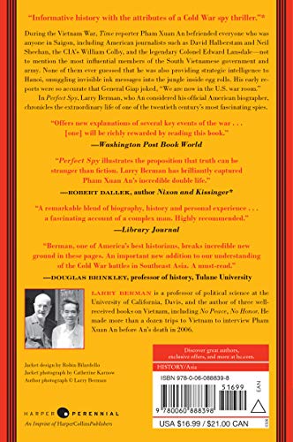 Perfect Spy: The Incredible Double Life of Pham Xuan An, Time Magazine Reporter and Vietnamese Communist Agent