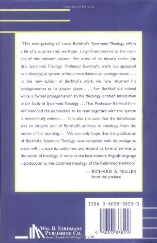 Systematic Theology — back cover