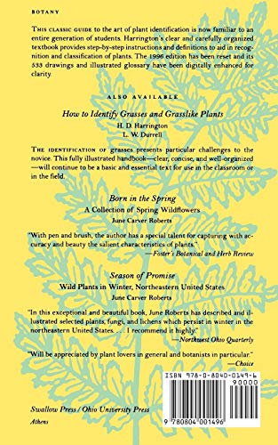 How To Identify Plants — back cover