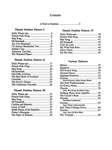 Thumb Position for Cello, Bk 1 — back cover