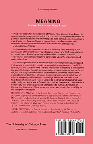 Meaning by Polanyi, Michael