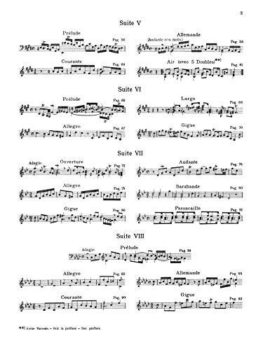 Suites, Vol 1: Nos. 1-8 (Kalmus Edition, Vol 1)