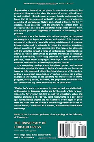 Discourses of the Vanishing: Modernity, Phantasm, Japan
