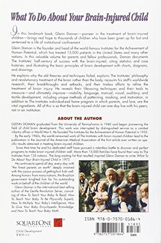 What To Do About Your Brain-injured Child — back cover
